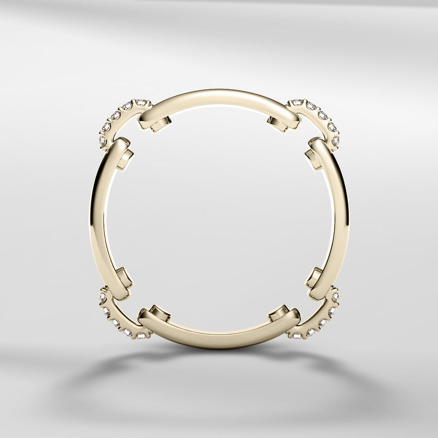 18k Solid Gold Classic Modern Petite Ring