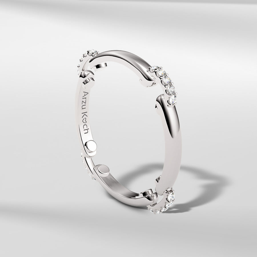 18k Solid Gold Classic Modern Petite Ring