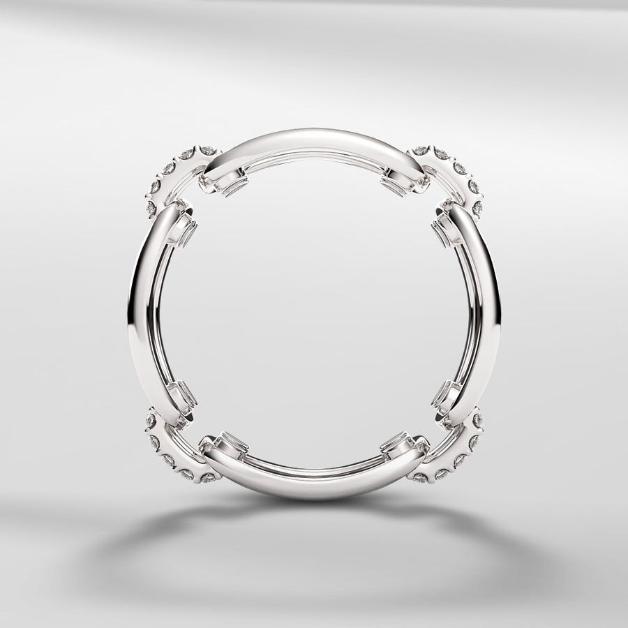 18k Solid Gold With Round Brilliant Diamond Ring